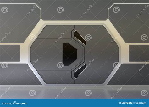 Futuristic Door Stock Illustration - Image: 58272342