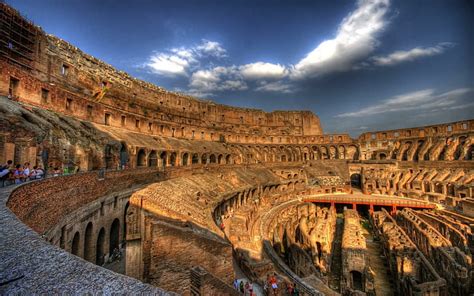 HD wallpaper: brown concrete building with columns, Rome, Italy, Ancient Rome | Wallpaper Flare