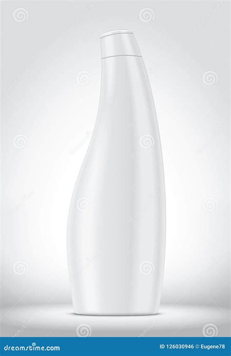 Plastic bottle mockup stock vector. Illustration of simple - 126030946