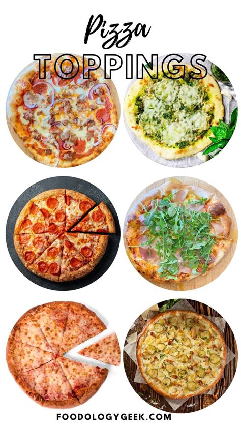 Pizza Toppings Menu