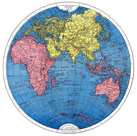 printable world map circle - Clip Art Library