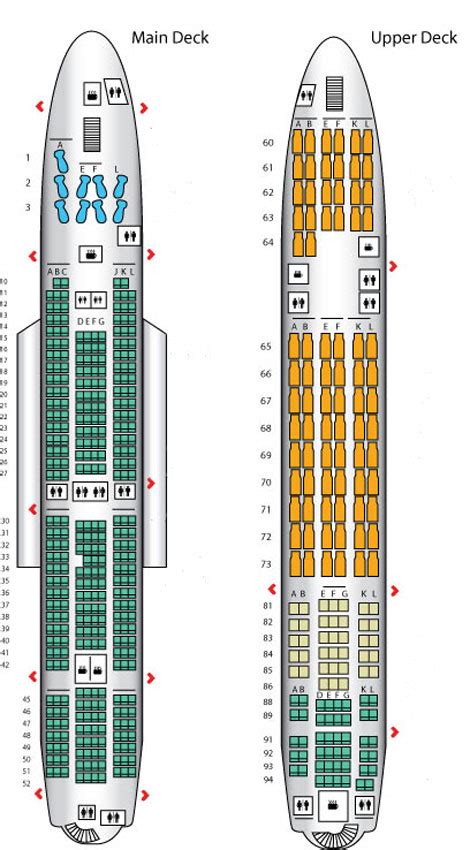 Air France A380 Seat Map - Image to u