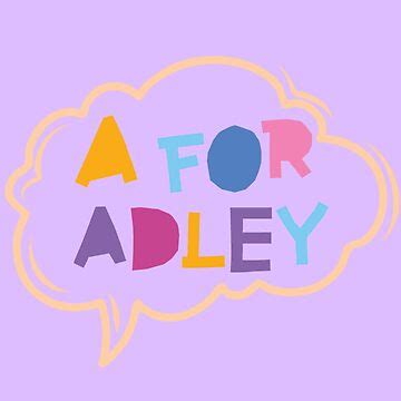 "A For Adley stickers" Sticker for Sale by wiggy38 | Redbubble