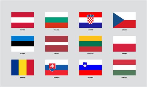 Central & Eastern European flags - 3 Seas Europe