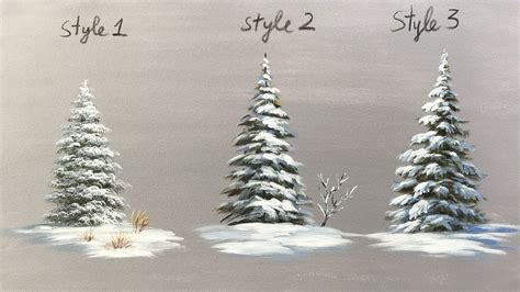 Snowy Pine Trees