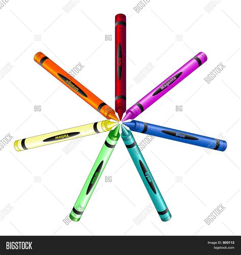 Crayon Color Wheel Image & Photo (Free Trial) | Bigstock