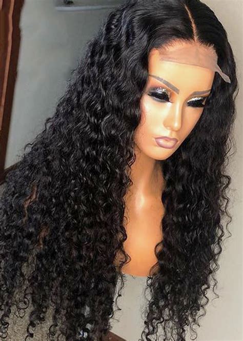 Closure Wig Human Hair Lace Frontal Wigs 4x4 Curly Lace Front Human ...