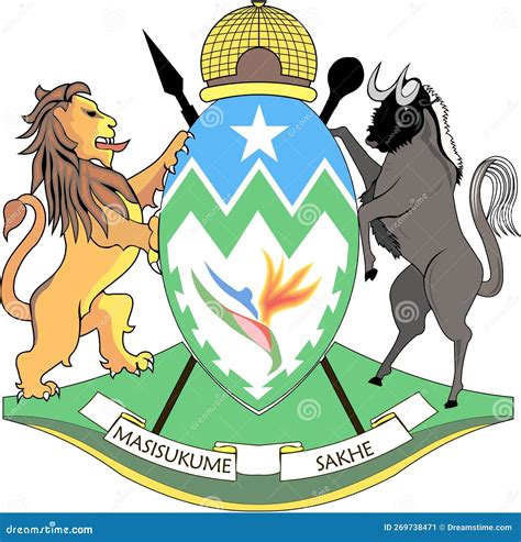 Coat of Arms of the Province of KwaZulu-Natal. SOUTH AFRICA Stock Illustration - Illustration of ...