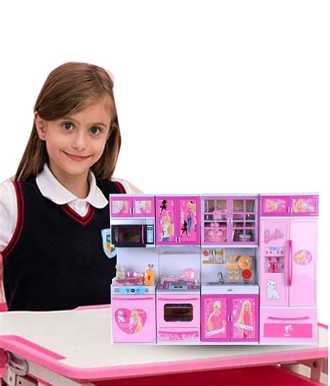 Param Barbie Dream house Kitchen Set Kids Luxury Battery Operated ...