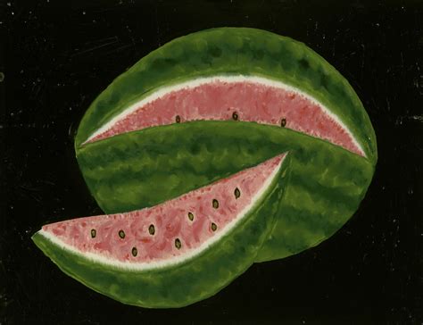 Watermelon by American, mid 19th century. Reverse Painting On Glass Watermelon Images ...