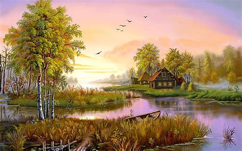 Nature Painting Wallpapers - Top Free Nature Painting Backgrounds - WallpaperAccess