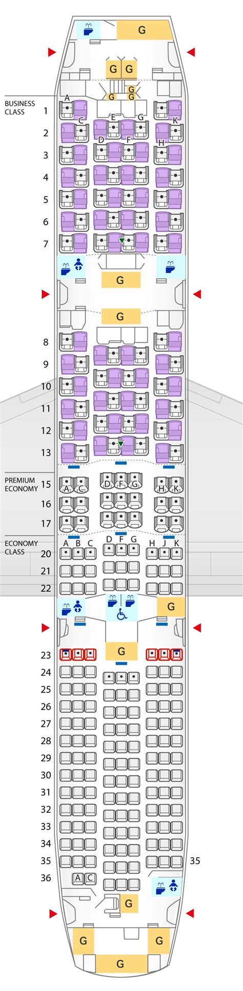 American Airlines Seat Map Boeing 787 9 - Tutorial Pics