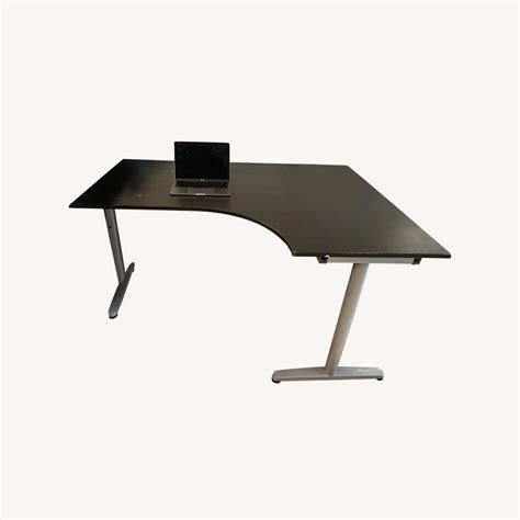 IKEA Galant Corner Desk with Extension - AptDeco