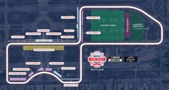 Nascar Chicago Street Course Map