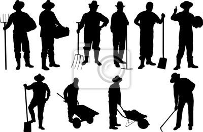 Farmer Silhouette Vector at Vectorified.com | Collection of Farmer Silhouette Vector free for ...