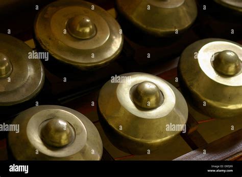 Gamelan gongs from Indonesia Gong Stock Photo - Alamy