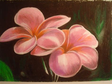 Flowers In Oil Pastels