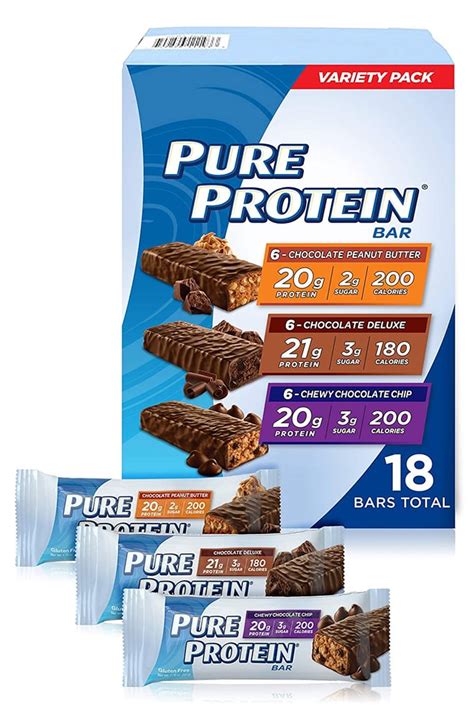 Pure Protein Bars Variety Pack | Best Protein Bars on Amazon to Buy in Bulk | POPSUGAR Fitness ...