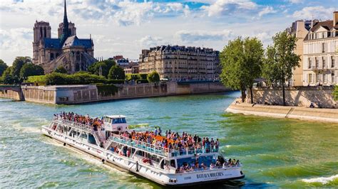 The authentic Bateaux-Mouches Sightseeing Cruise on the Seine River