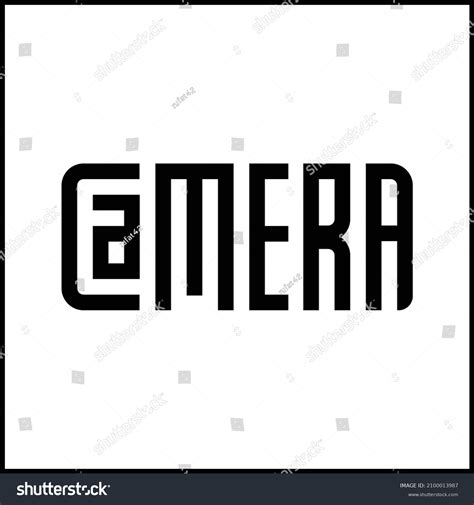 Camera Logo Black Outline Filled Vector Stock Vector (Royalty Free) 2100013987 | Shutterstock