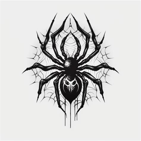 Premium Photo | Spider for tattoo