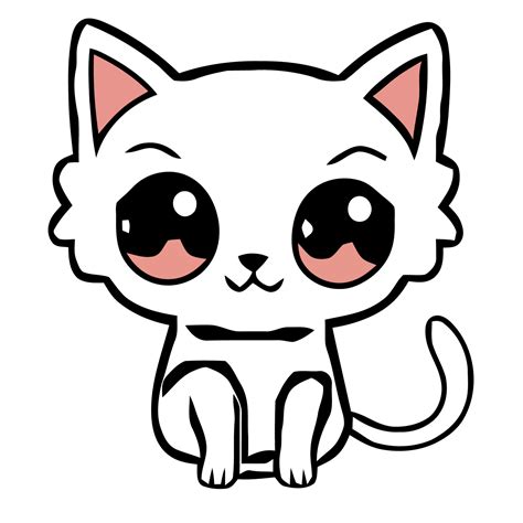 Cute Baby Kitten Cartoon 14726906 Vector Art at Vecteezy