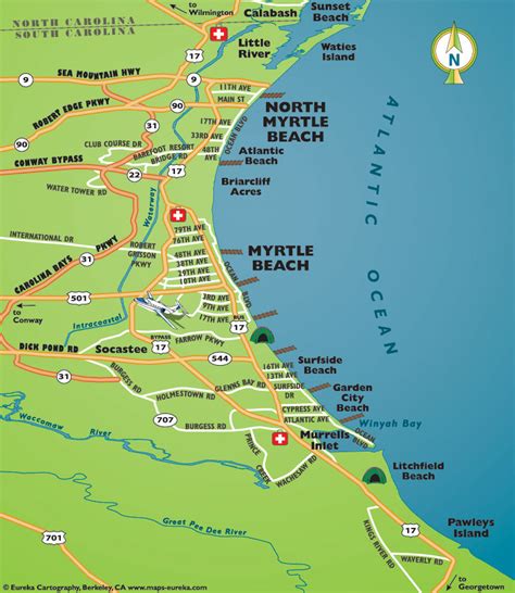 Map of Myrtle Beach Area – Myrtle Beach J1 Students