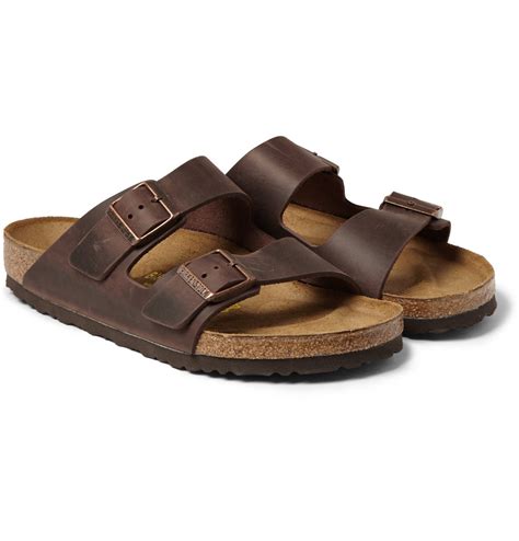 Lyst - Birkenstock Arizona Leather Sandals in Brown for Men