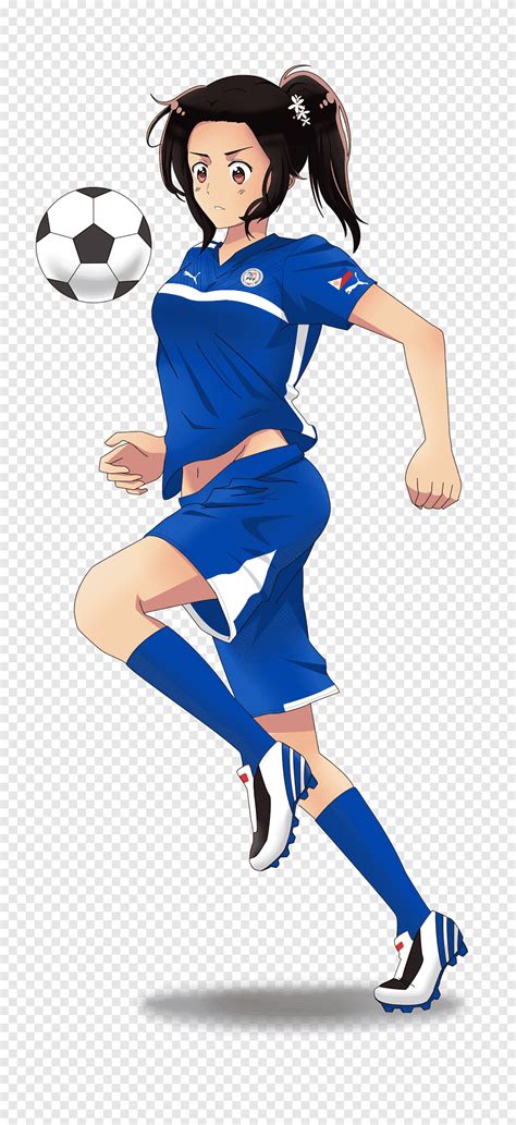 Sport Football Anime Chibiusa Female, soccer player, blue, manga png | PNGEgg