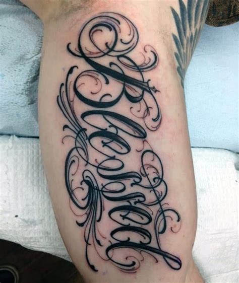 60 Blessed Tattoos For Men - Biblical Lettering Design Ideas