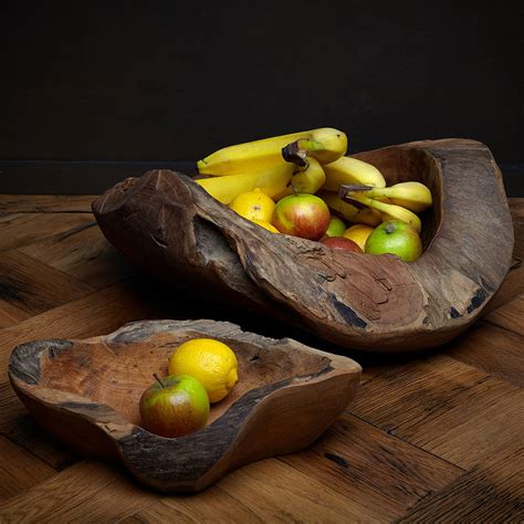 Hand Carved Wooden Bowl By The Original Home Store The Home Of Reclaimed, Reloved Pieces For ...