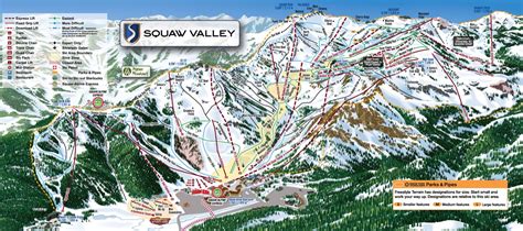 California Ski Maps | Squaw Valley Ski Resort Trail Map