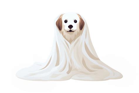 cute Dog wearing ghost costume | Free Photo Illustration - rawpixel