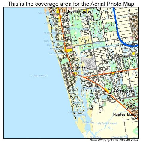 Aerial Photography Map of Naples, FL Florida