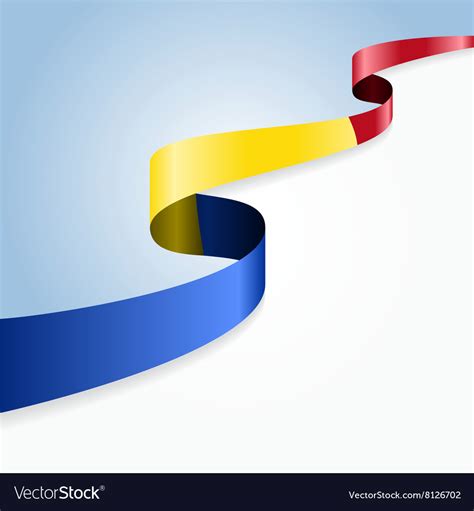 Romanian flag background Royalty Free Vector Image