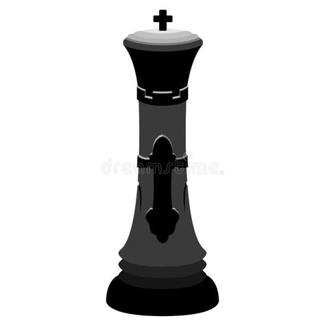 Silhouette of a King Chess Piece Stock Vector - Illustration of check, leisure: 132648816