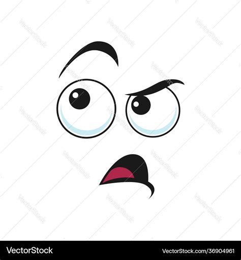 Suspicious emoticon isolated insidious emoji face Vector Image