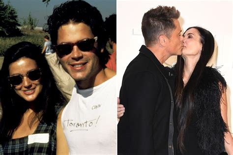 Demi Moore and Rob Lowe share kiss during mini-'Brat Pack' reunion