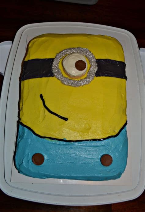 How to Make a Minion Cake (Chocolate Cake with Nutella Frosting) - Hezzi-D's Books and Cooks