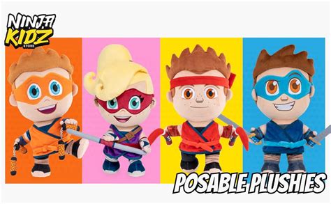 Amazon.com: NINJA KIDZ TV Official Merch - Posable Plush (Bryton Posable Plush) : Toys & Games