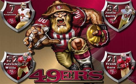 49ers Crazy Logo Shield Players Wallpaper. | Patrick willis, 49ers pictures, San francisco 49ers