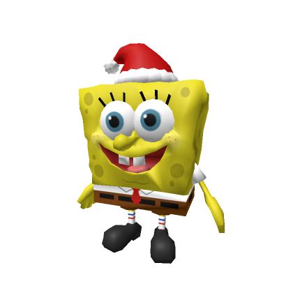 Santa Spongebob Shoulder Plushie | Roblox Item - Rolimon's