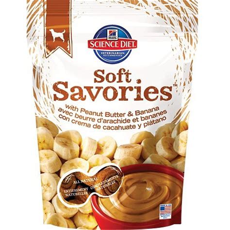 Hill's Soft Dog Treats, Soft Savories with Peanut Butter & Banana Dog ...