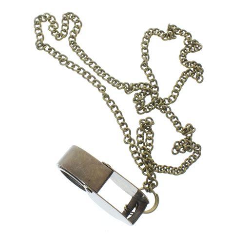 Solid Brass Jewelers Loupe Loop Pendant and Chain 24" Necklace ...