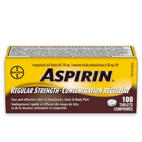 ASPIRIN® Regular Strength 325mg | ASPIRIN® Canada