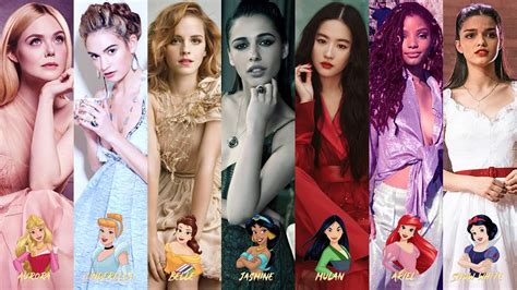 7 Disney Princesses in Live-Action - YouTube