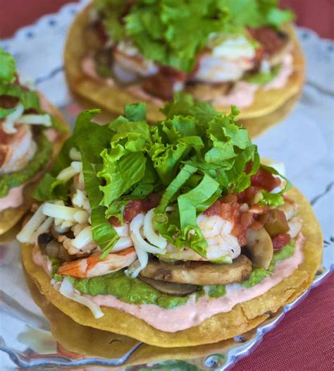 Shrimp, Mushroom and Onion Tostadas | A Well-Seasoned Kitchen®