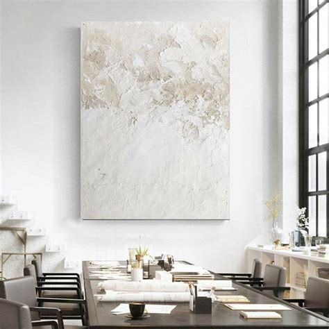 White Texture Abstract Painting Minimalist Abstract Wall Art | Etsy in ...