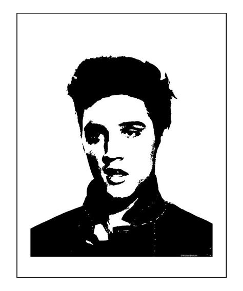 Elvis Presley- Black and White Study Photograph by Doc Braham - Fine ...