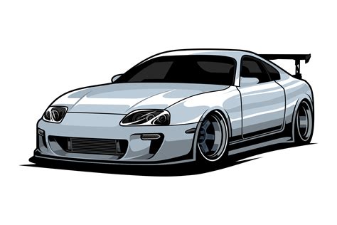 JDM car vector illustration | Transportation Illustrations ~ Creative Market